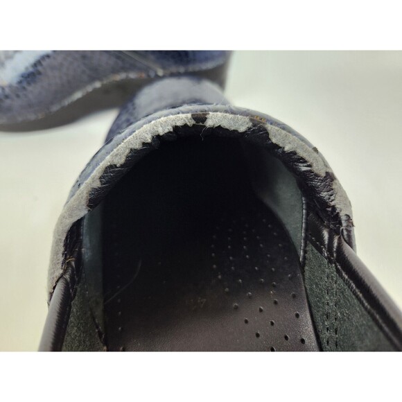 DANSKO Iridescent Blue Professional Clogs Shoes Slip Ons Medical Size 41 10.5 11 - Picture 6 of 12